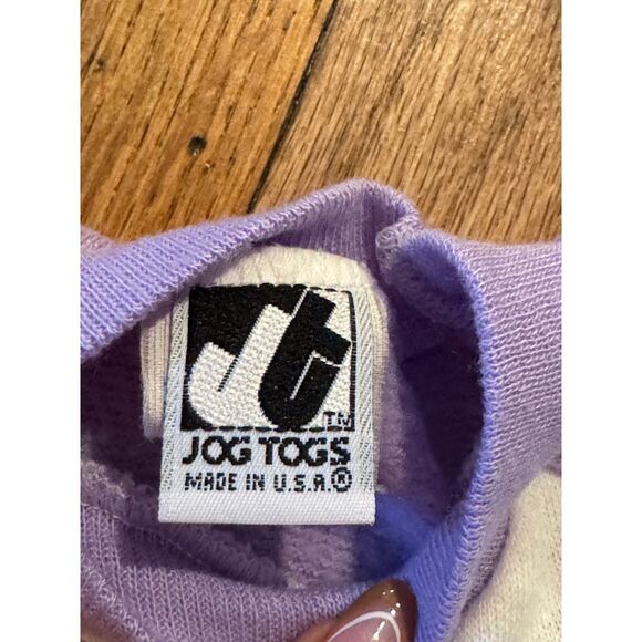 Vintage Jog Togs pink bear hugs dept sweatshirt toddler sz 2 purple USA CUTE! - Picture 3 of 5